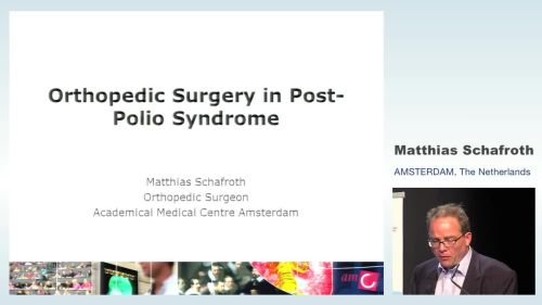 Orthopedic surgery in post-polio syndrome